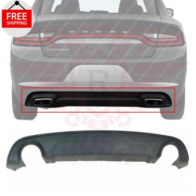 New Rear Bumper Valance Black Finish Fits 2015-2020 Dodge Charger CH1195115
