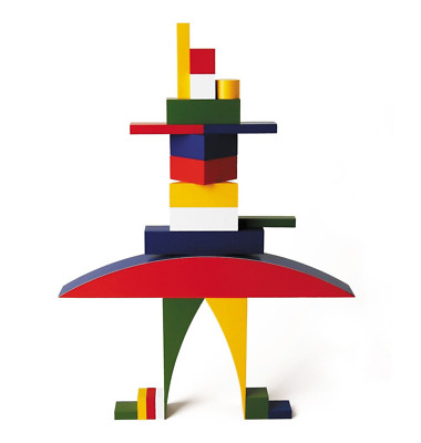1923 BAUHAUS  Bauspiel building construction game toy montessori wooden set Naef
