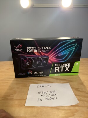 ASUS ROG Strix NVIDIA GeForce RTX 3060 OC Edition Gaming Graphics Card Ships Now