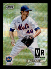 2021 Stadium Club Chrome Virtual Reality Wave Refractor #VR-18 Jacob DeGrom SP