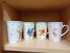 Disney Simply Pooh, wow Tigger, Pooh, piglet, and eyore coffee cups4 Christmas