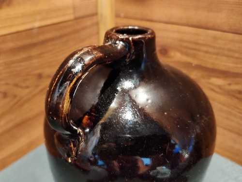 EIN 7 1/"" GROSS ANTIKES MINNESOTA STONEWARE 1/2 GAL. ALBANY ""GEMEINSAME"" WHISKEYKANNE - Bild 3 von 11