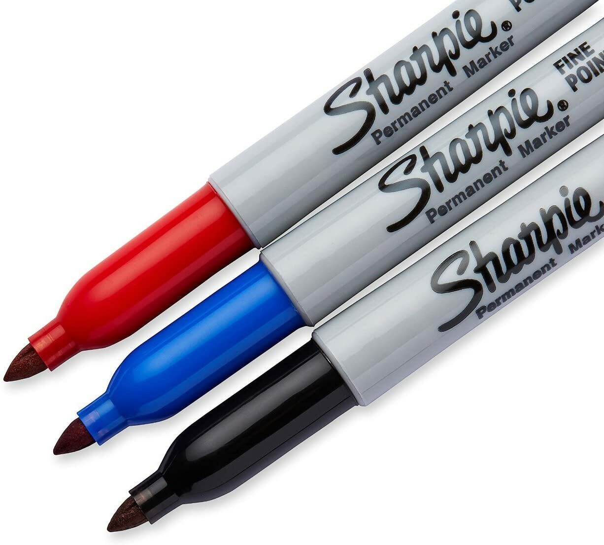 *6-Pieces* Sanford Sharpie Permanent Fine No Bleed Marker Red Blue Black 30173