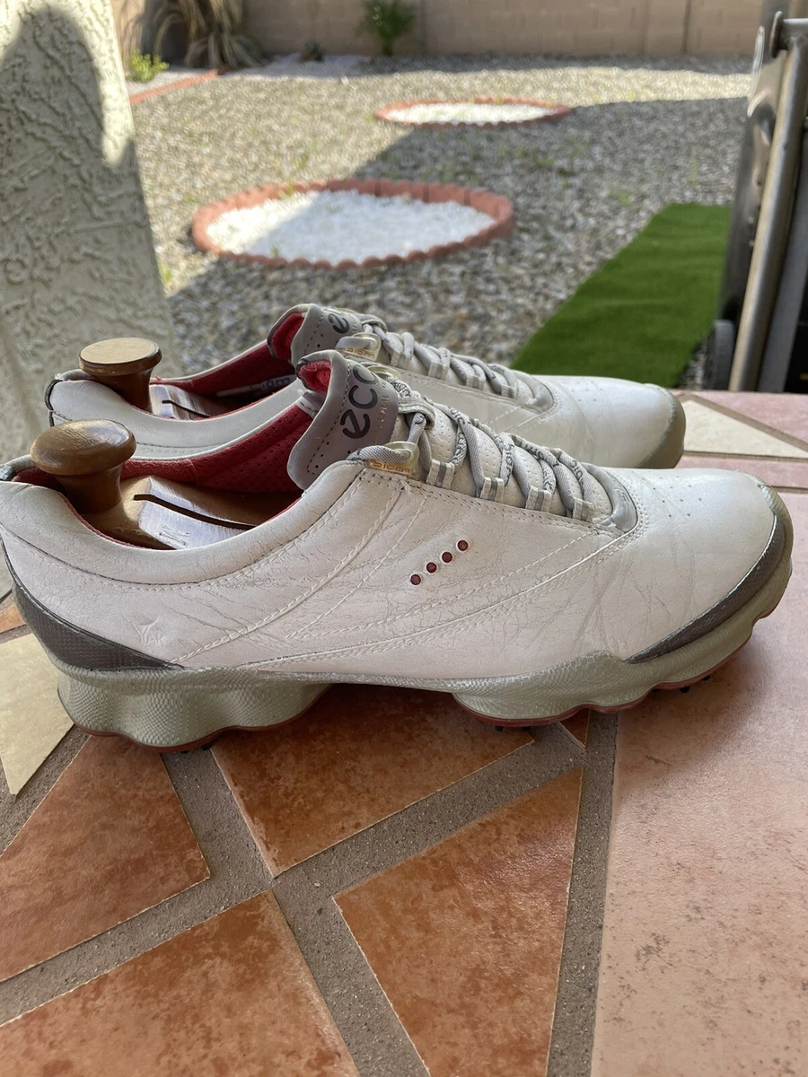 Meget sur forholdsord værtinde Ecco Biom Natural Motion white red Yak leather golf shoe women size 10-10.5  EU41 | eBay