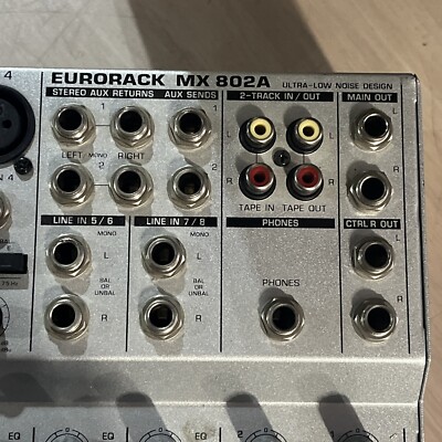 BEHRINGER EURORACK MX 802A MIXING CONSOLE | eBay