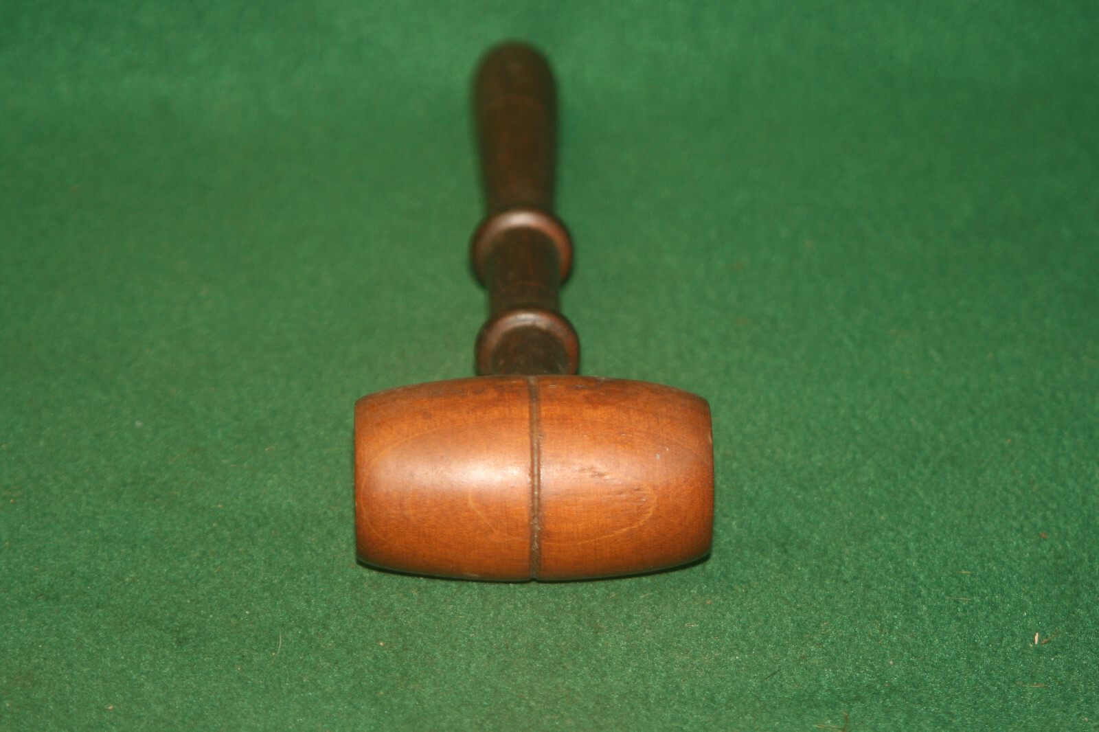 Antique Vintage Judge Gavel Mallet Hammer Nicely Turned Wooden Handle