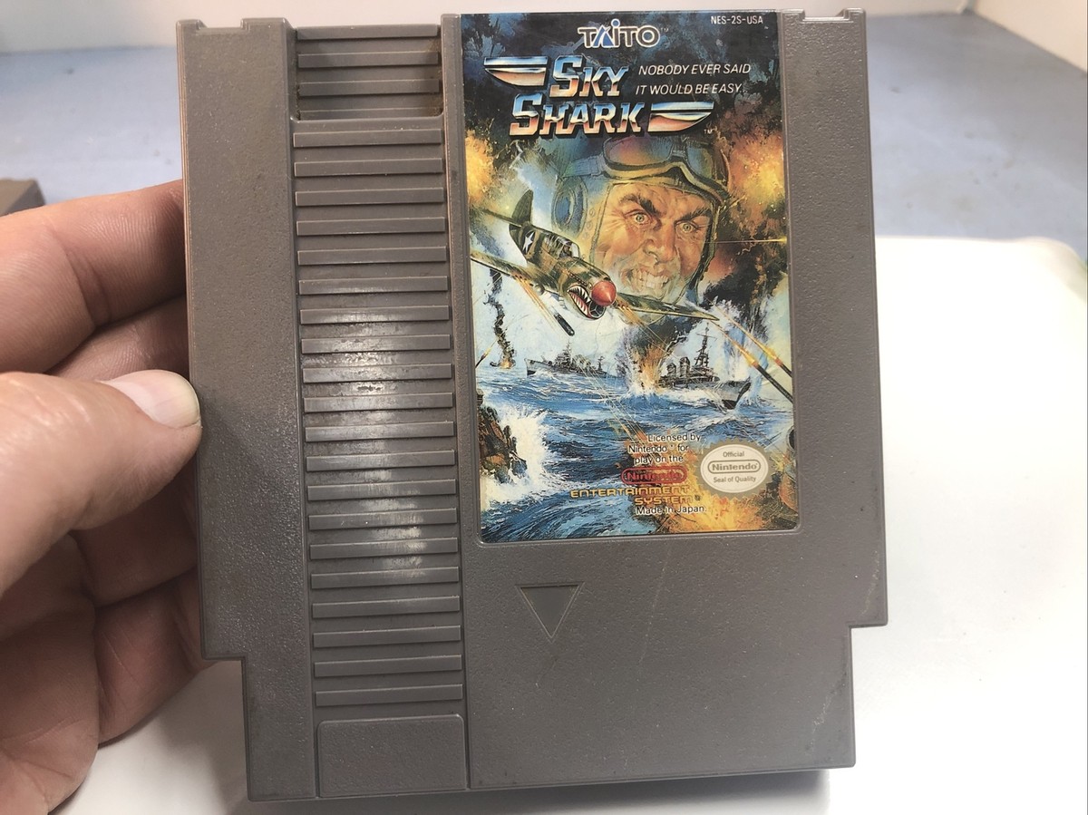 Taito Sky Shark Game Nintendo Entertainment System, Cleans Tested