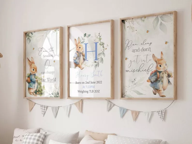 Baby boy cheap room art