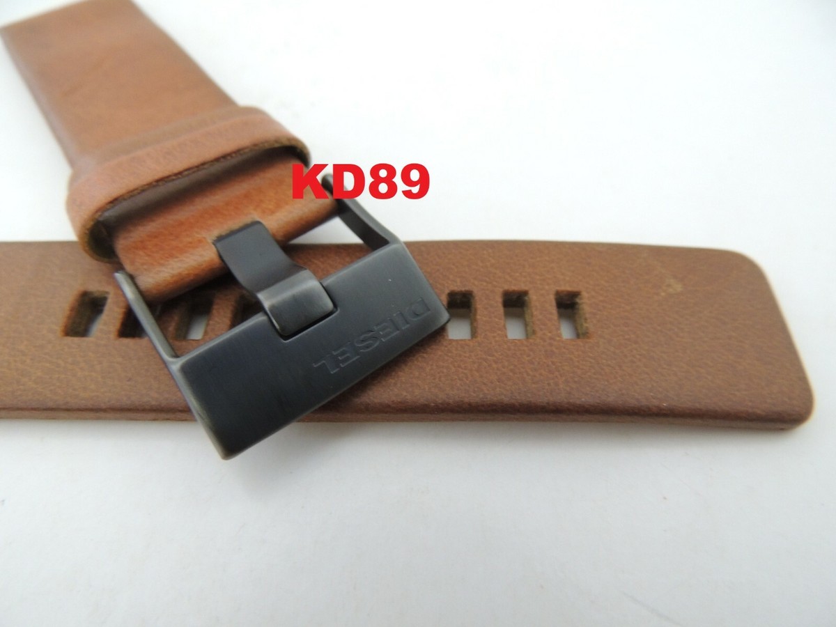 Genuine ORIGINAL DIESEL DZ 1660 BROWN leather strap band 24mm | eBay