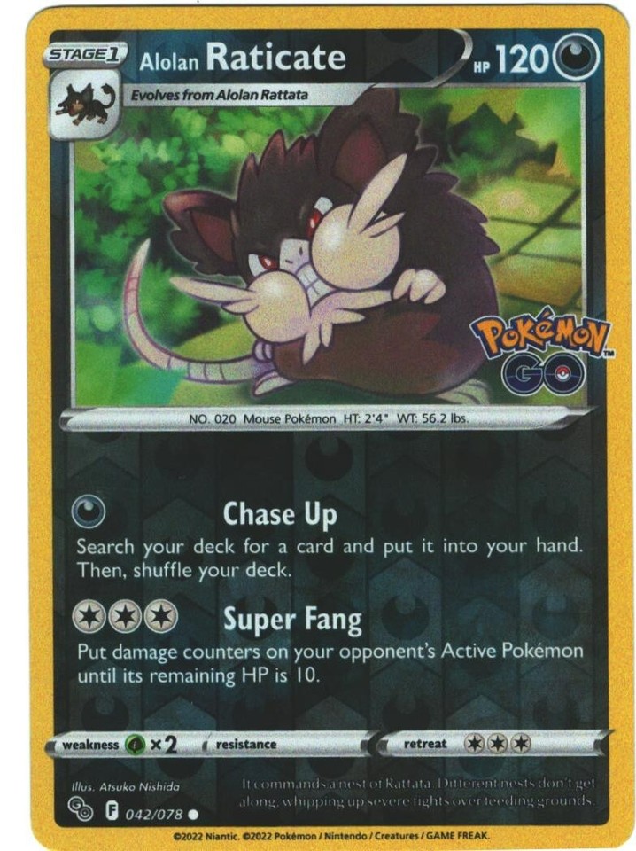 25+ Alolan Raticate 042/078 Pokémon GO for sale | Updated Oct 2026