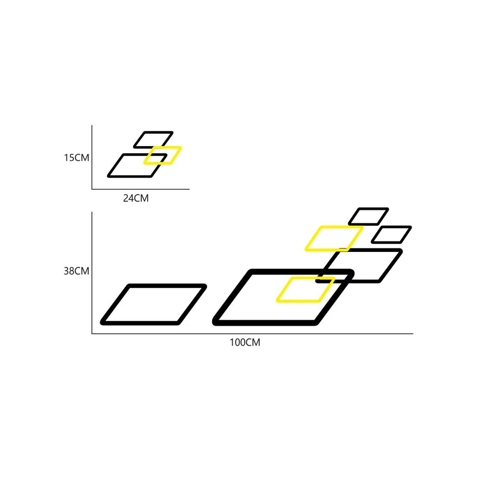 Sticker Car Both Sides Body Vinyl Decals Film DIY Sports Styling Decoration 2pcs - Изображение 4 из 4