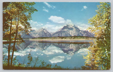 Postcard Jackson Lake and Teton Range Wyoming