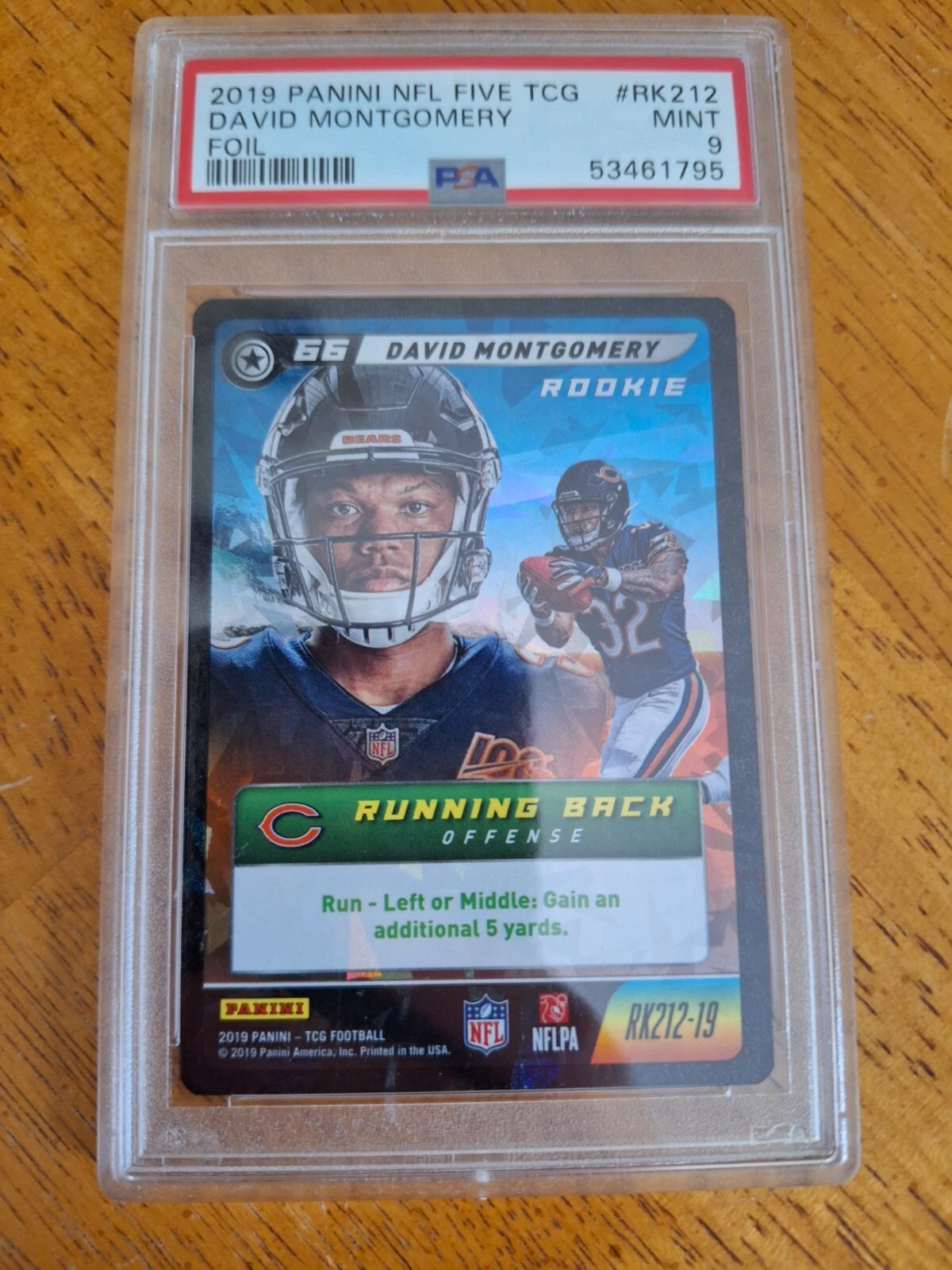 David Montgomery Panini NFL Five TCG #RK212 Foil