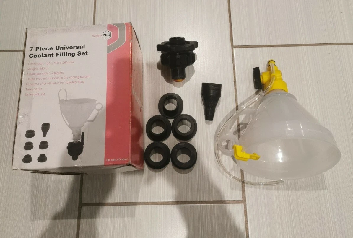 Masterpro RT919K1 Universal Coolant Filling Set 7 Pieces Garage