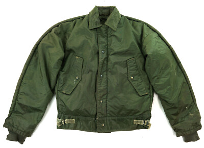 US NAVY CWU Vintage Navy Extreme Cold Weather Deck Jacke Oliv 48 M
