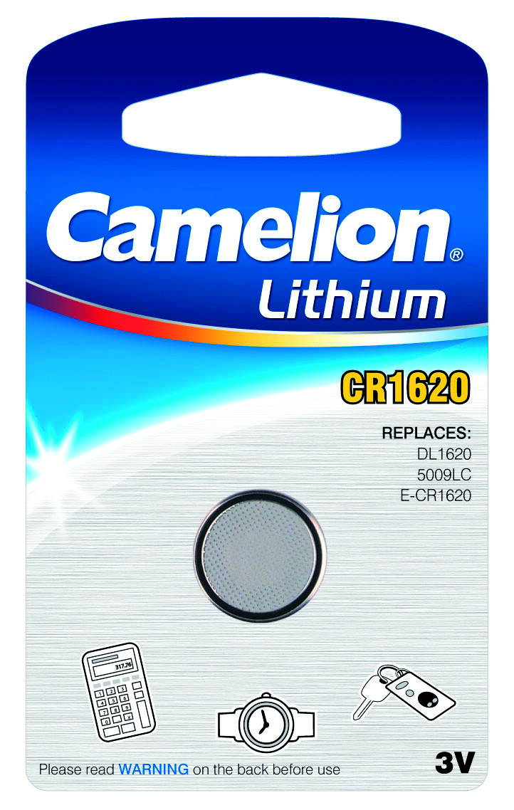 Thumbnail - Camelion Cr1620 Lithium Knopfzellen 3v 1er-blister