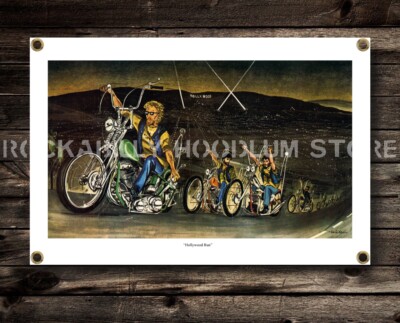 ポスター Dave Mann Ed Roth Studios Hollywood Run 2' X 3' Biker