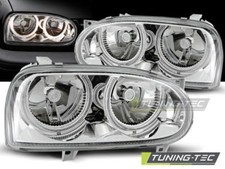 VW Golf 3 Angeleyes Scheinwerfer Set Chrom.Bj.1991-1997 Europaweit zugelassen