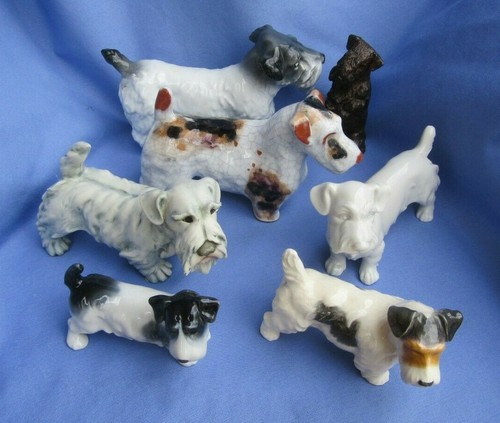 SEALYHAM CESKY FOX TERRIER oil painting GUSSY GERMANY 1940s dogs - Picture 9 of 10