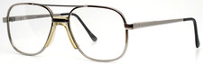 Vintage ORIENTAL Silver Mens Aviator Full Rim Eyeglasses 52-18-130 B:43