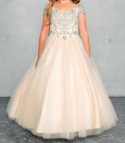 Jenniferwu Baby Girl Dress Lace Pageant Party Wedding Tull Dress 3-4T