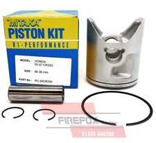 Honda CR250 2006 66.40mm Bore Mitaka Racing Piston Kit 66.36mm