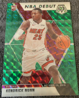 Kendrick Nunn 2019-20 Mosaic Prizm Green Refractor Rookie #268