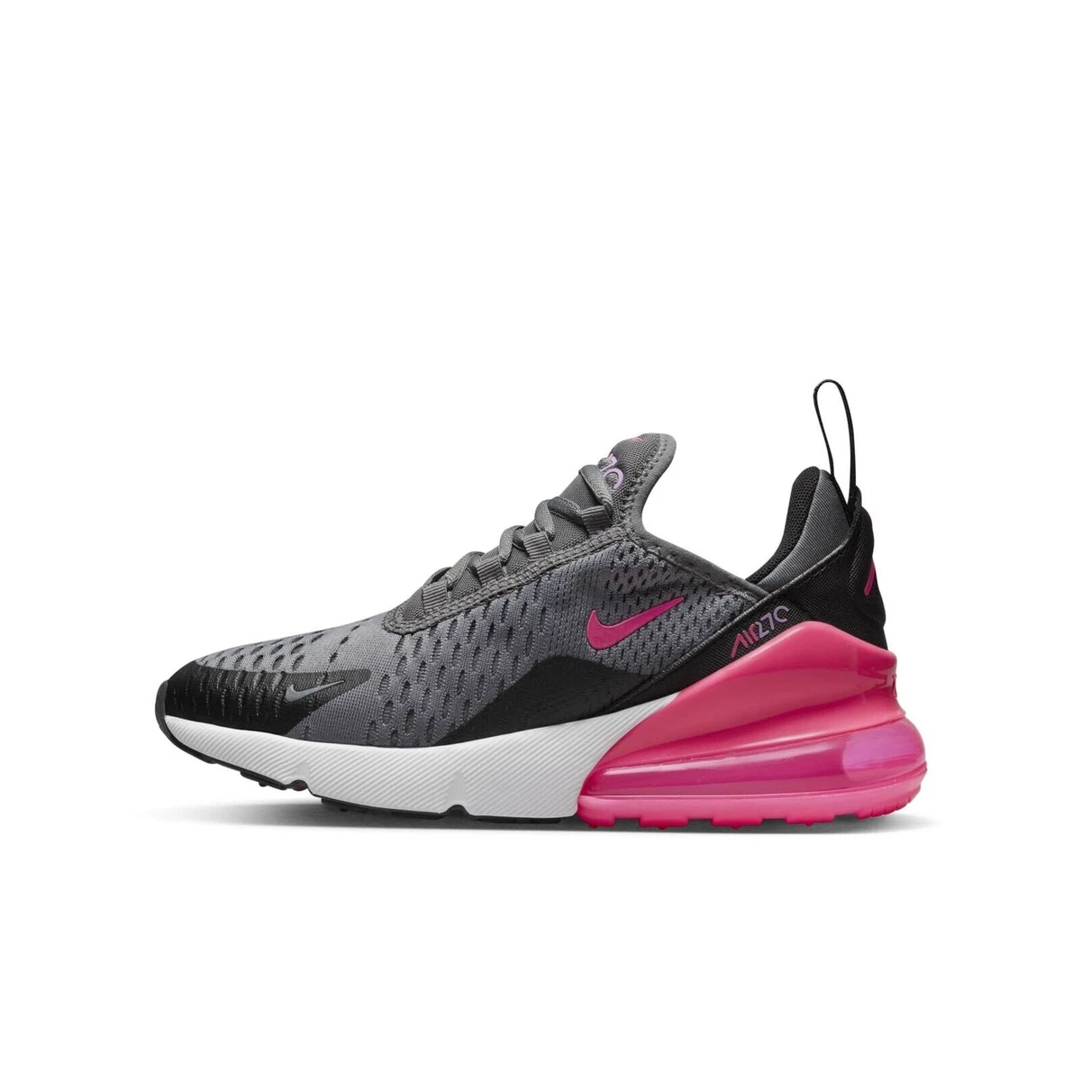 Nike Air Max 270 GS Smoke Grey Black Hyper Pink 943345 031 Sz 6.5Y Womens 8