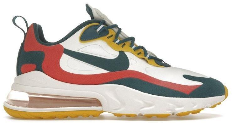 Las mejores ofertas en Nike Air Max 270 React White Turquoise Yellow | eBay