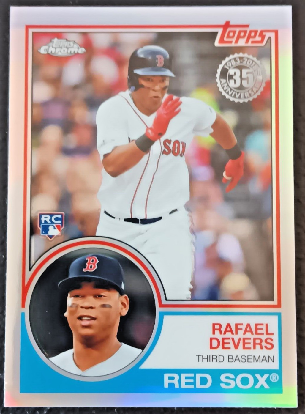2018 Topps Chrome Rafael Devers RC Refractor 83T-18 NM/MT BOSTON RED SOX
