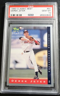 1993 Classic Best Derek Jeter ROOKIE RC #91 PSA 10 GEM MINT