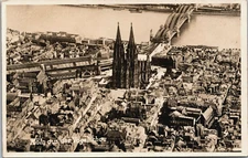 Germany Köln aus der Vogelschau Vintage RPPC B154