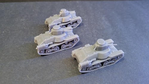 Bolt Action Japanese Type 95 HA-GO Tank Platoon X3 1/56th Scale - Picture 4 of 5