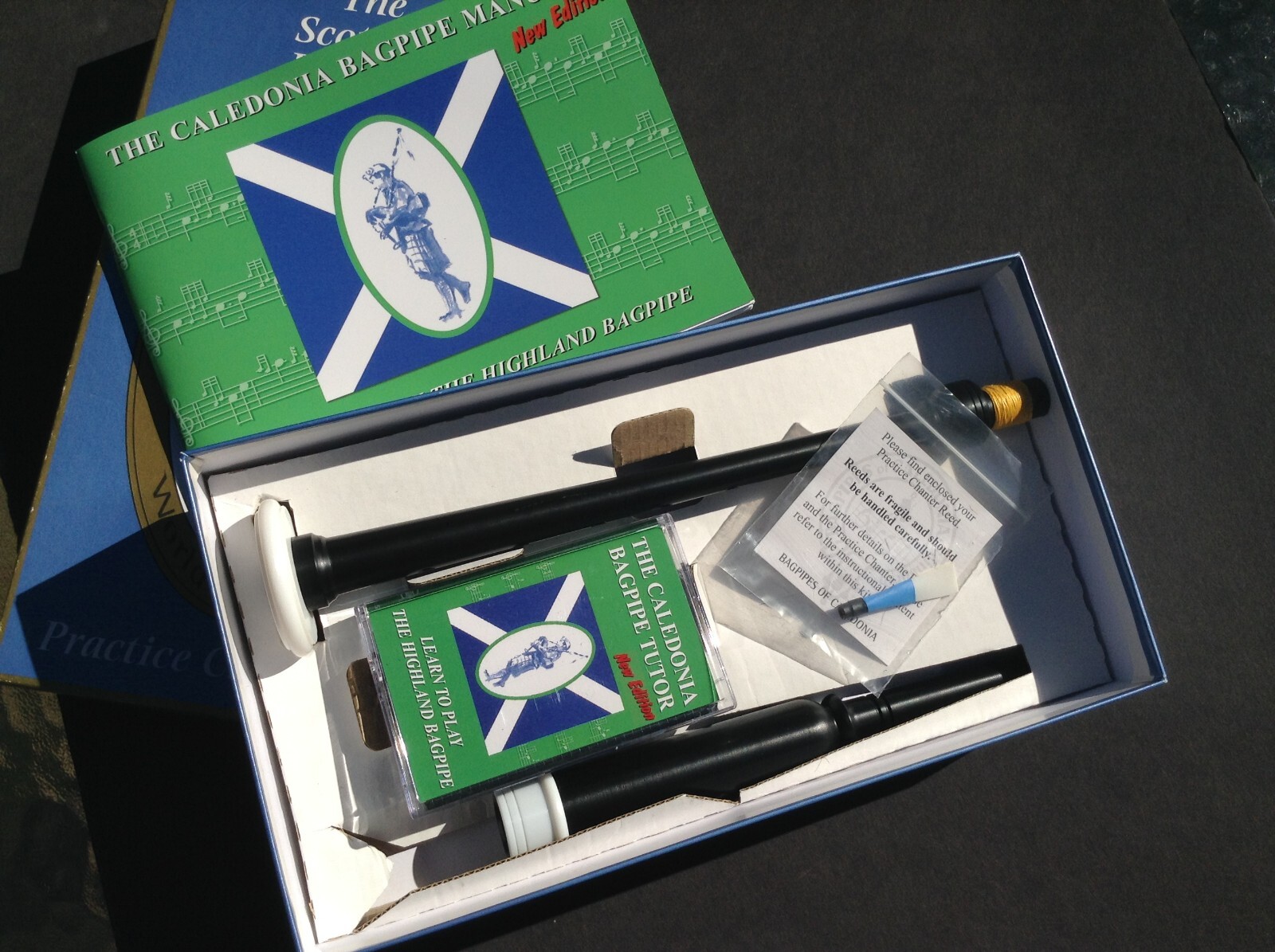 complete Bagpipes of Caledonia BCK2 Scottish Grelly USA