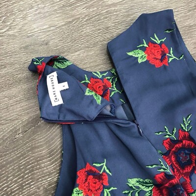 Warehouses Floral Embroidered Tiered Midi Dress UK 8 size S | eBay