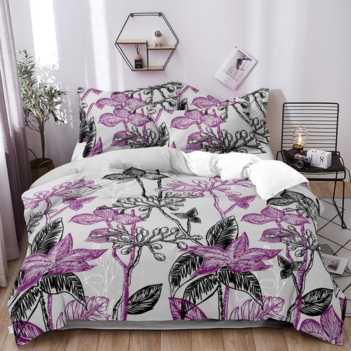 2024 Soft Quilt Doona Duvet Cover Set Single/Double/Queen/King Size Bedding Set - Picture 263 of 376