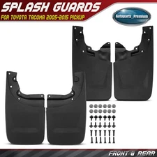 4Pcs Front & Rear Side Mud Flaps Splash Guards Fender for Toyota Tacoma 05-15