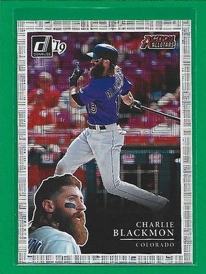 2019 Panini Donruss - Action All-Stars Charlie Blackmon #AA11 Vector Rockies