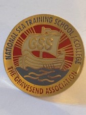 National Sea Training School - Gravesend metal pin badge