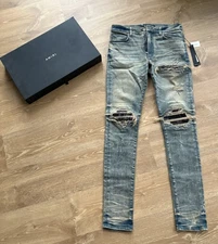 Amiri MX1 Bandana Dark Indigo Jeans Size 32 - OG VERY RARE 📈 - AUTHENTIC ✅
