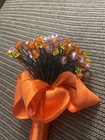 Handmade Beaded Bouquet With Ribbon Handle And Bottom — photo 2