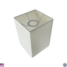 MY MIRONEY Modern Beige Linen Square Lampshade 5.51" x 5.51" x 7.87" for Lamps