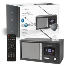 STEREO RADIO WEB WIFI FM DAB+ HIFI MP3 AUX METEO BLUETOOTH APP IOS ANDROID NEDIS