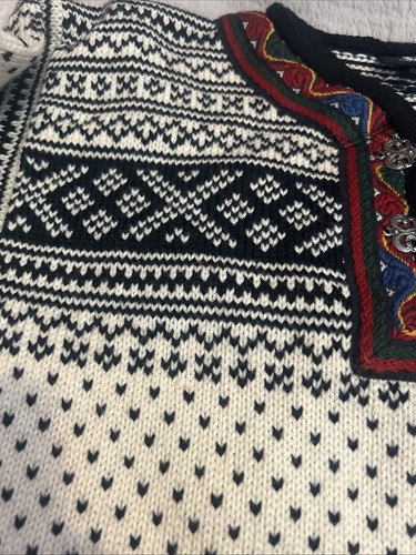Dale Of Norway Child Size 8 Setesdal Sweater Clasp Crew Neck In New Condition - Picture 4 of 9