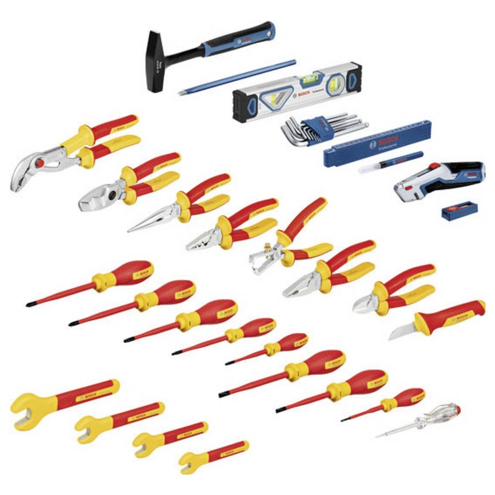 Jeu d'outils pour électricien Bosch Professional 1600A02NG4 en mallette L-BOXX de 24 pièces