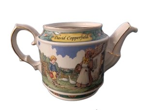 Sadler England David Copperfield Teapot Charles Dickens Story Without Lid