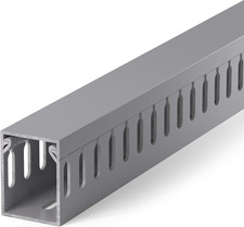 H1.6In W1.2In Professional Server Rack Cable Management Raceway, 99In 6X L16.5I