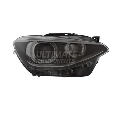 BMW 1 Series F21 2011-2015 Xenon Headlight LED DRL Lamp Black Drivers Side Right