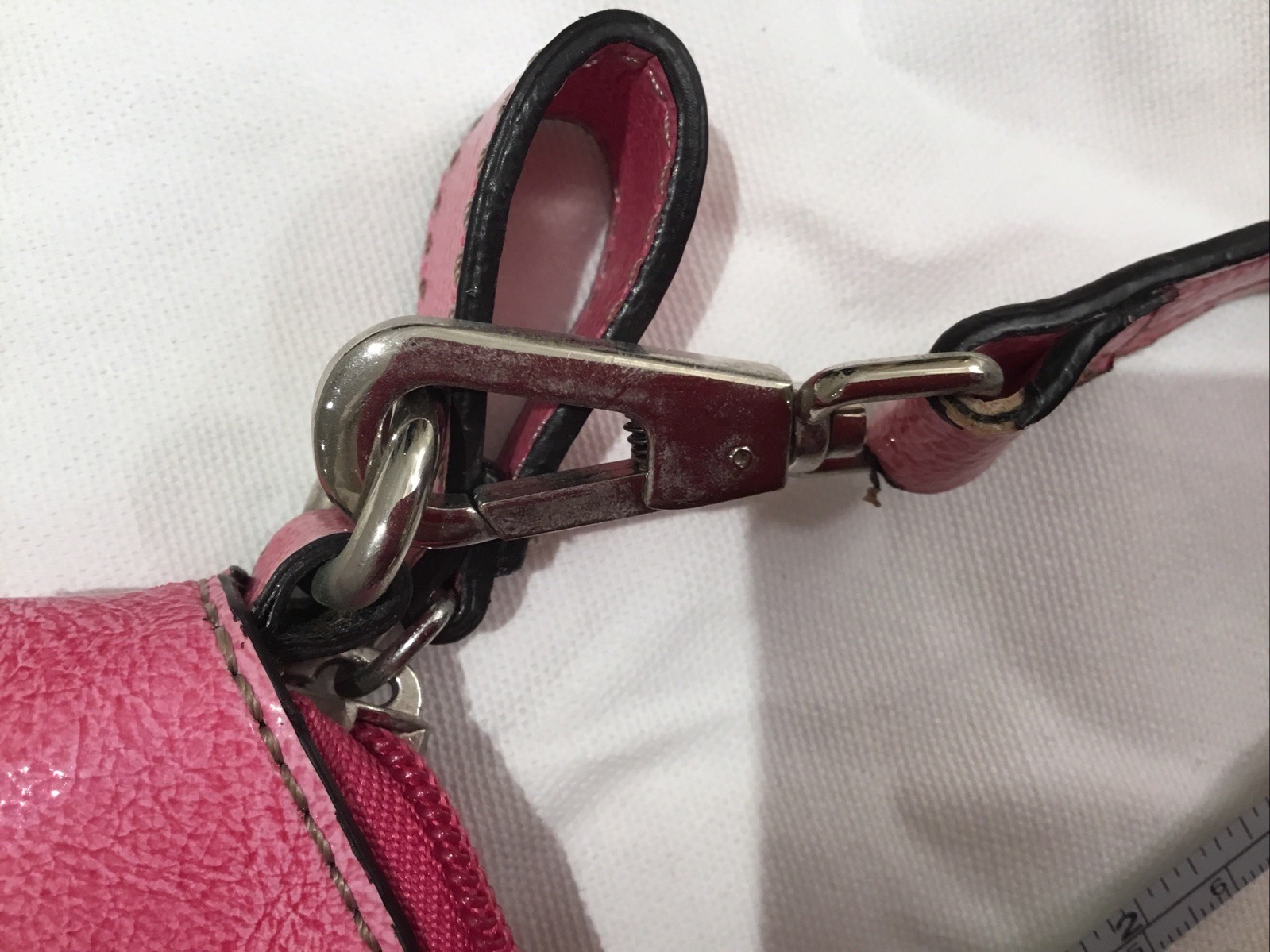 RARE Guess Pink Quilted Mini Bag With detachable Strap/handle image 7