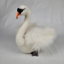 NEW Hansa White Swan Plush Soft Toy Bird Lincrafts UK Est. 1993